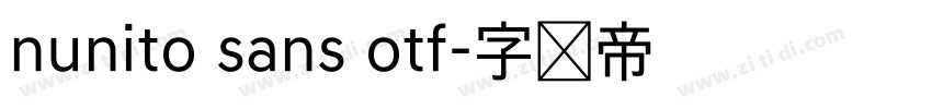 nunito sans otf字体转换 nunito sans otf字体转换